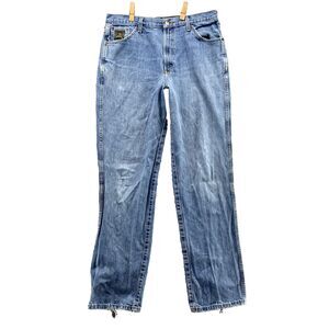 Cinch Jeans Adult 34x33* Blue Straight Leg Light Wash Green Label Denim Pant Men